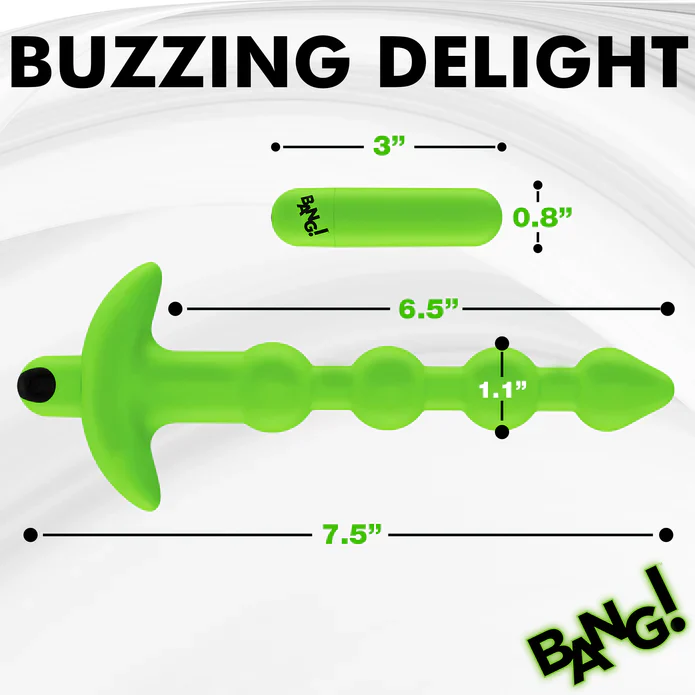 28X Glow-In-The-Dark Anal Beads W/ Remote - Image 4