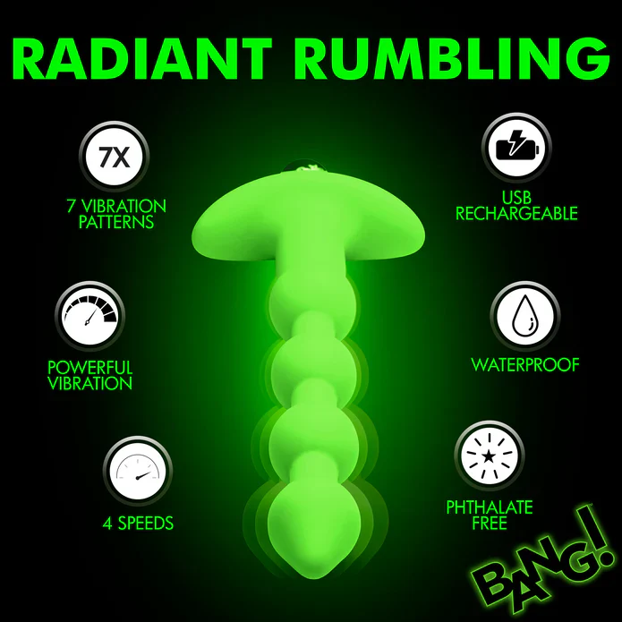 28X Glow-In-The-Dark Anal Beads W/ Remote - Image 5