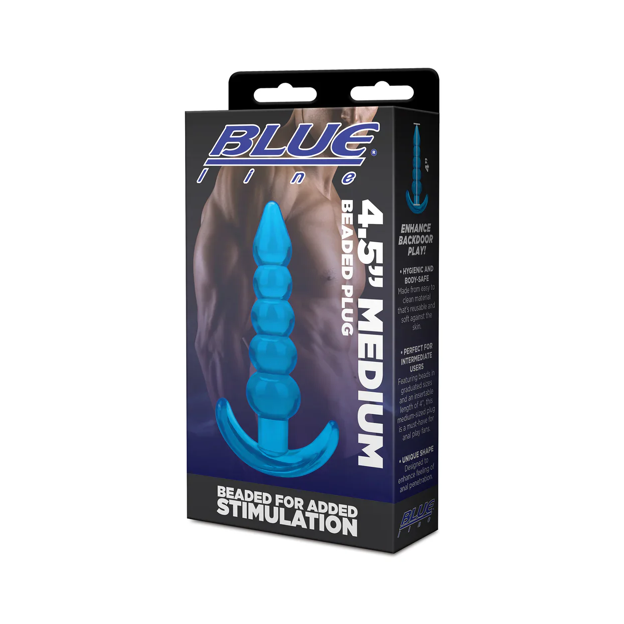 4.5" Medium Beaded Plug by Blue Line - Image 2