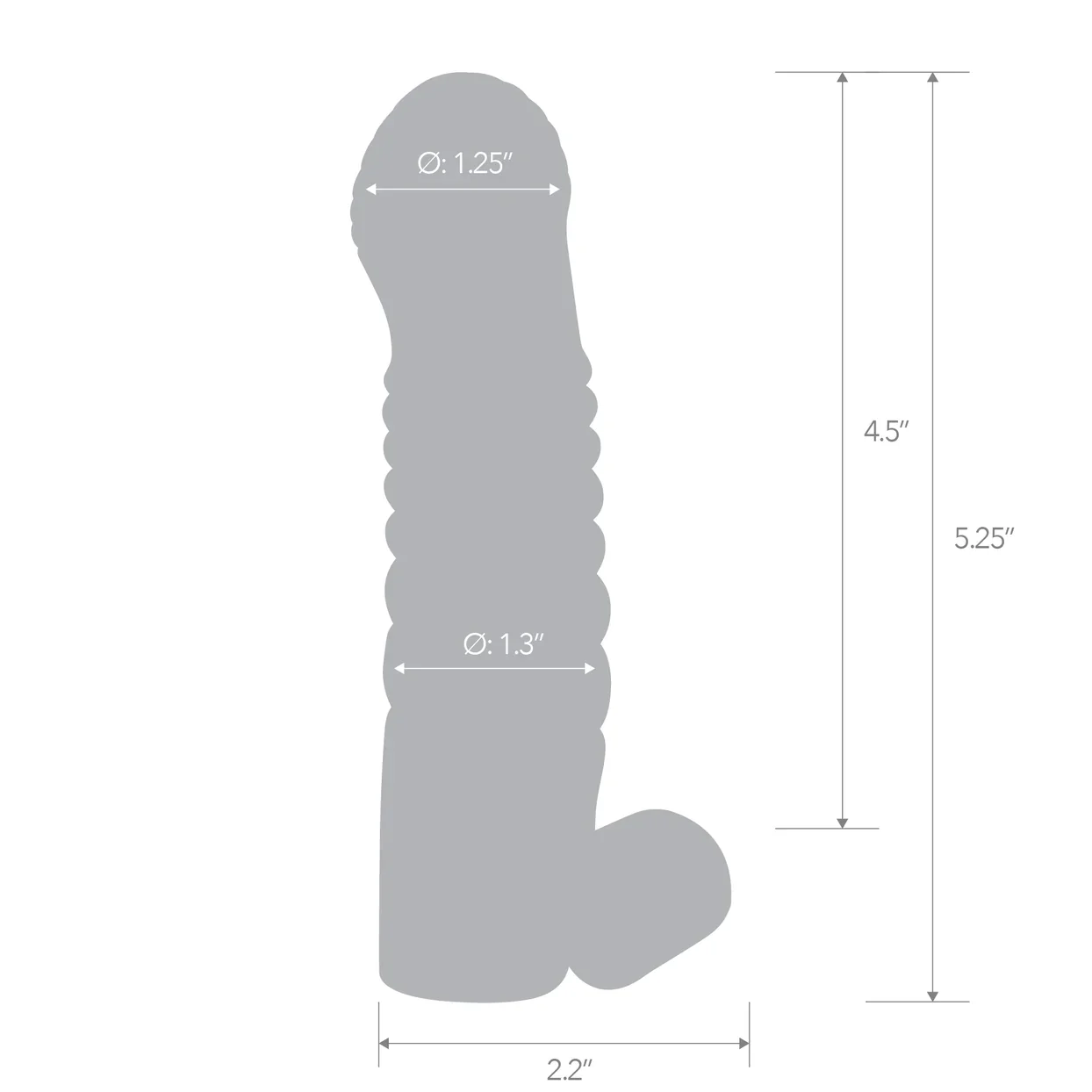 5.25" Vibrating Penis Enhancing Sleeve Extension by Blue Line - Image 5