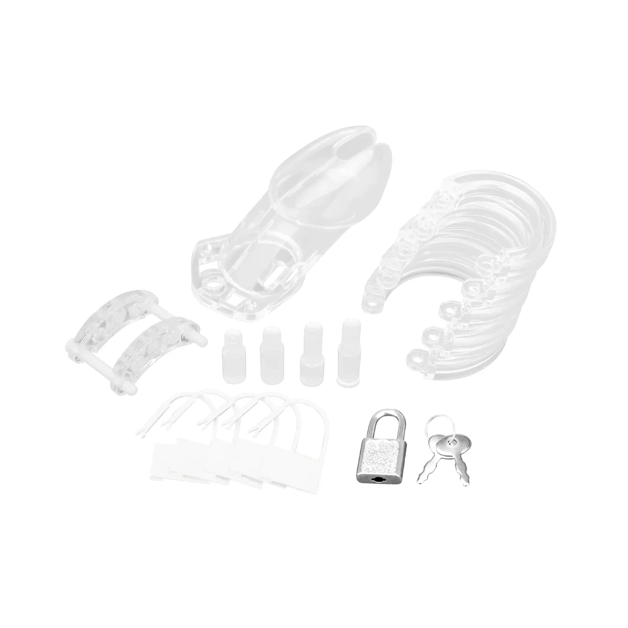 Acrylic See-thru Chastity Cock Cage by Blue Line - Image 4