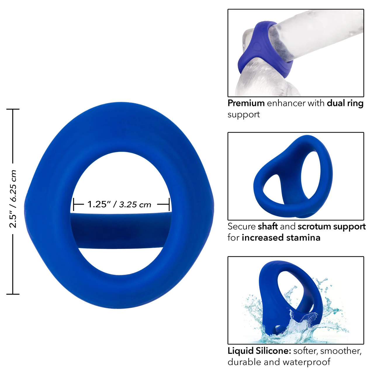 Admiral Cock & Ball Silicone Dual Ring - Image 5