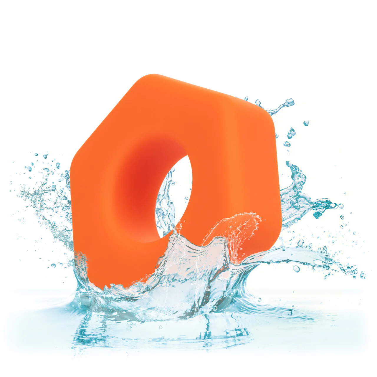 Alpha Liquid Silicone Prolong Sexagon Cock Ring - Image 7