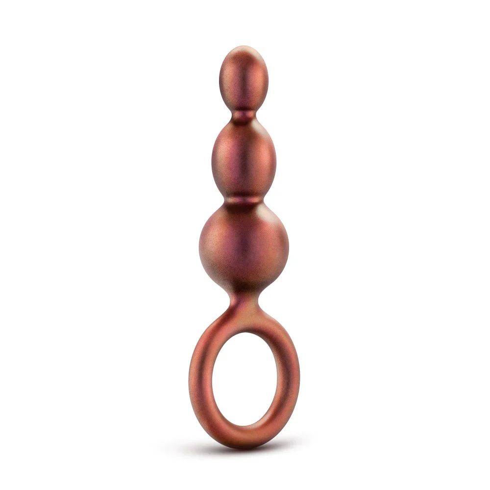 Anal Adventures Matrix Beaded Loop Plug - Copper - Image 4