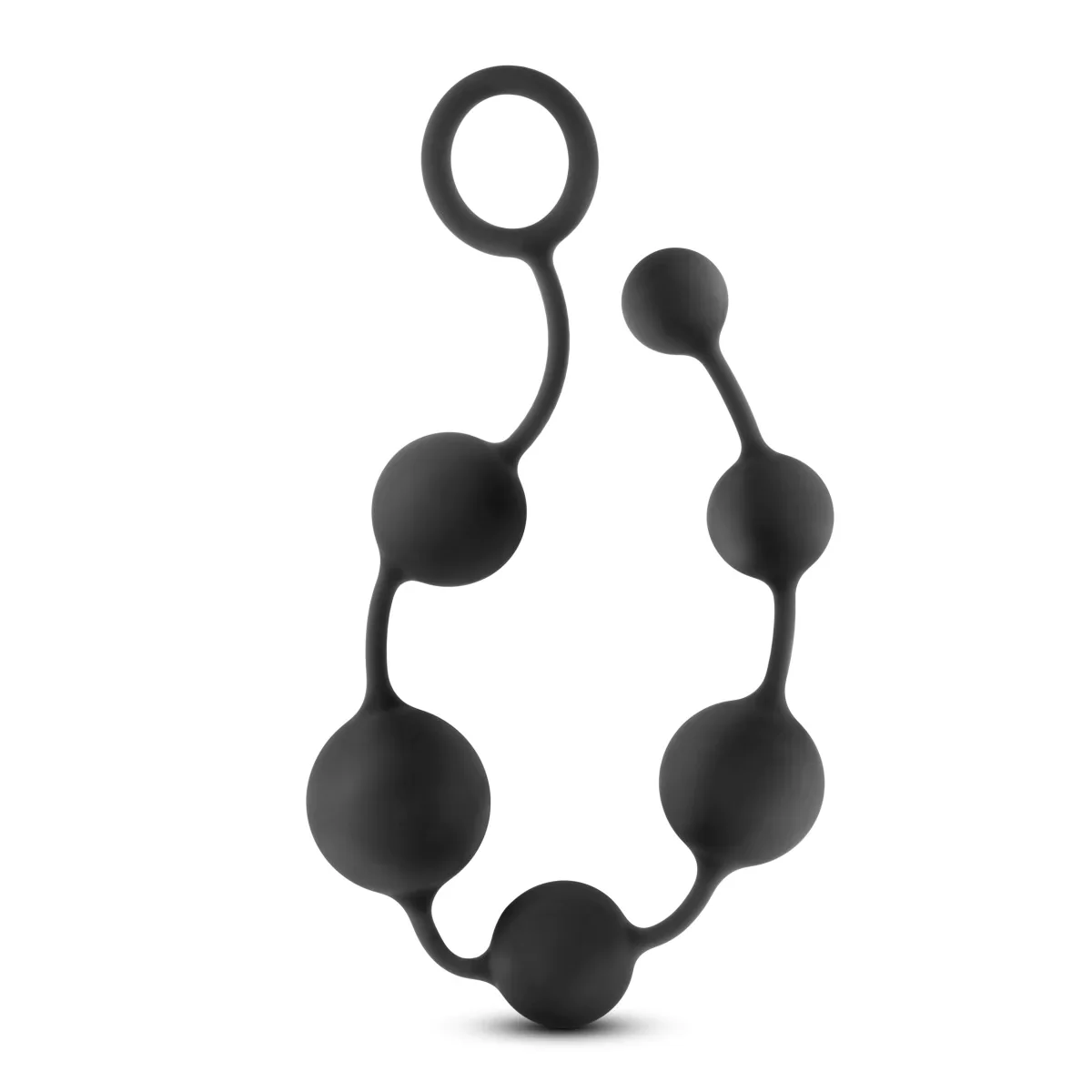 Anal Adventures Platinum Black 16-Inch Anal Beads - Image 3