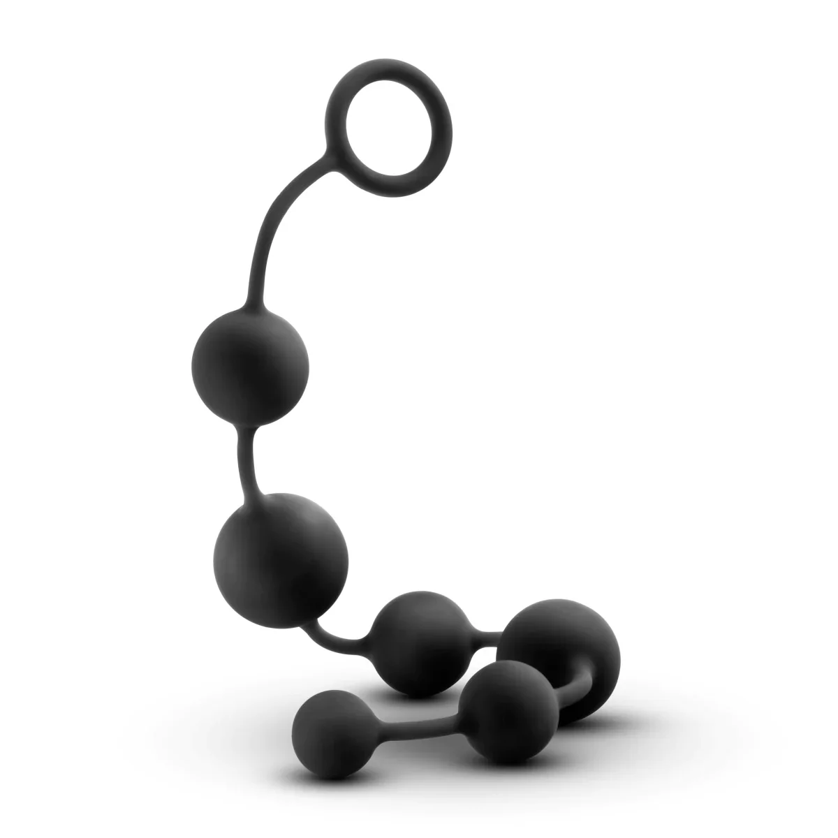 Anal Adventures Platinum Black 16-Inch Anal Beads - Image 4