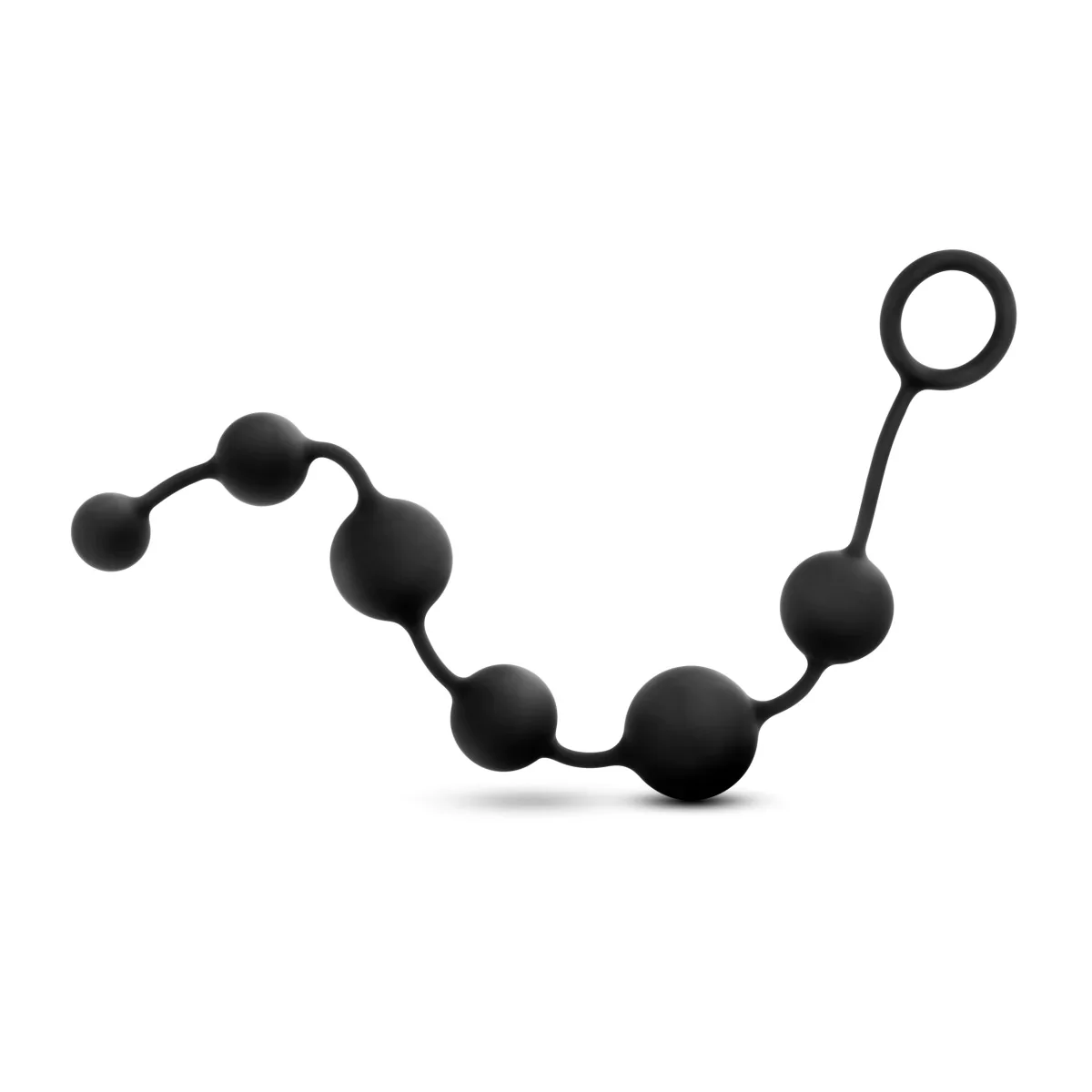 Anal Adventures Platinum Black 16-Inch Anal Beads - Image 5