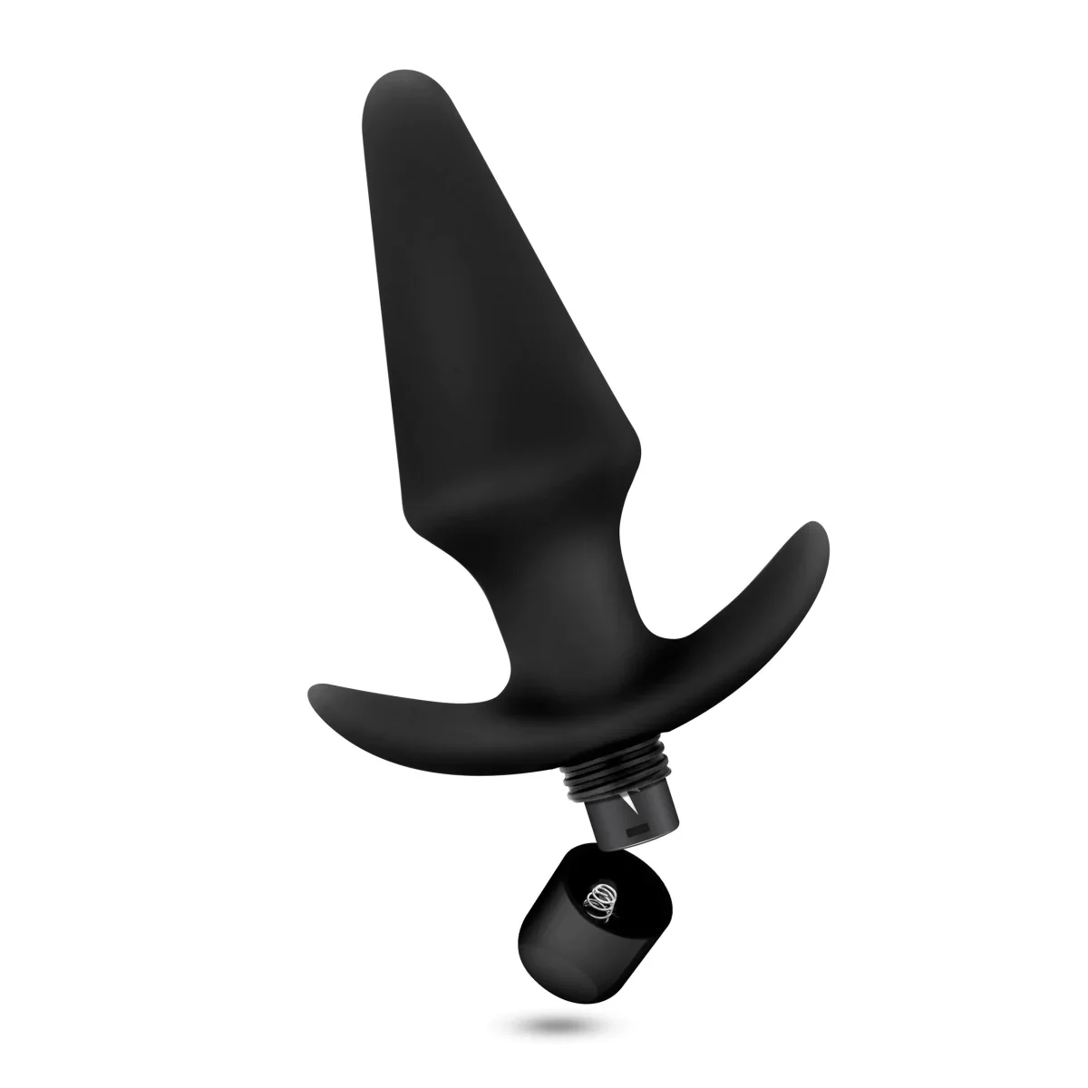 Anal Adventures Platinum Black 5-Inch Vibrating Anal Plug - Image 4