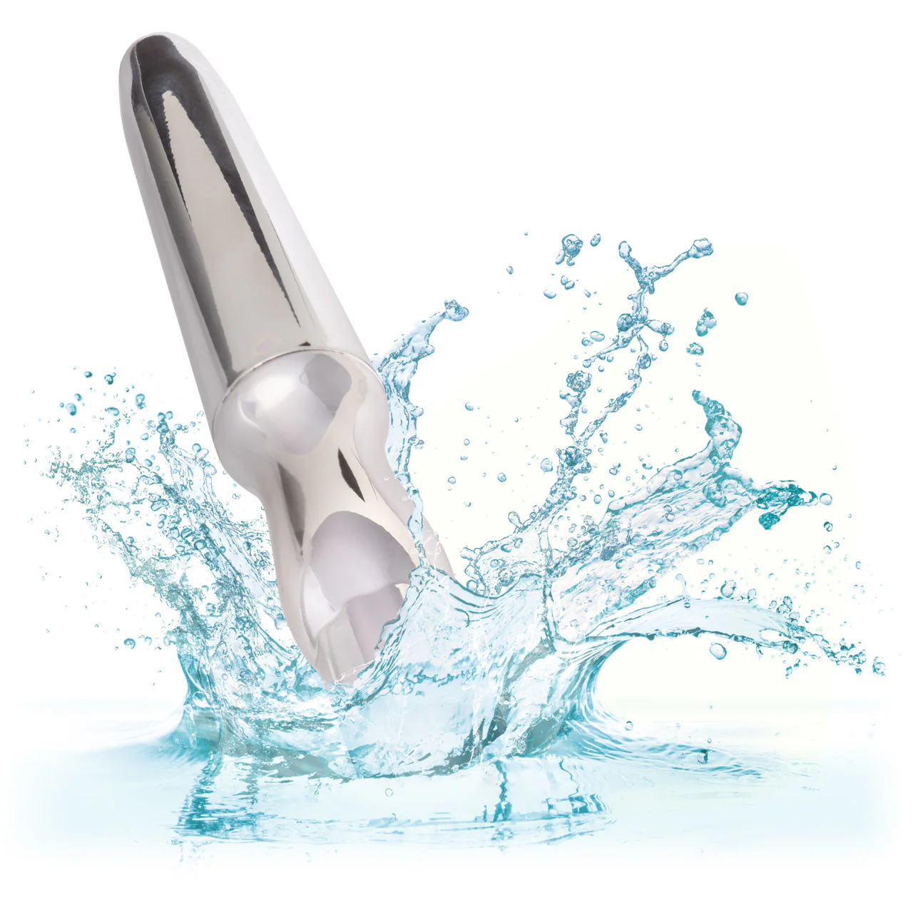 Anal Toys Rechargeable Silicone Anal Probe - Silver - Image 10