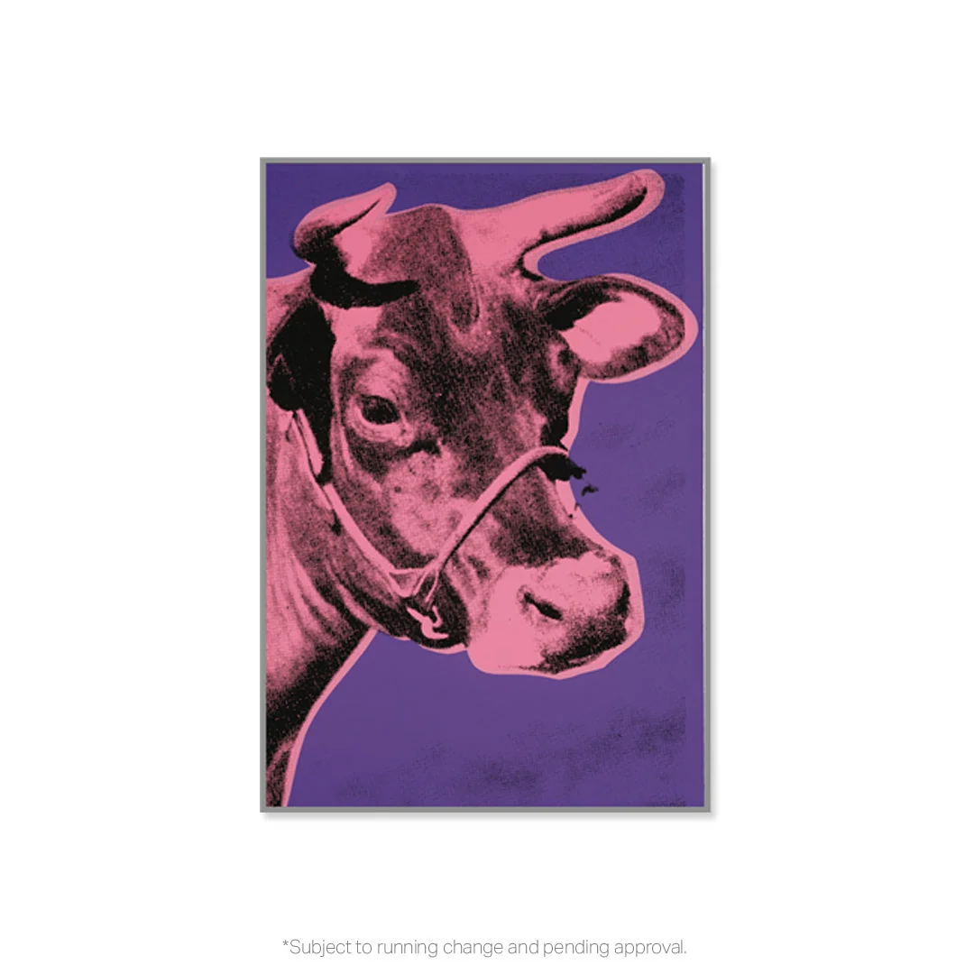 Andy Warhol Cows Pink/Purple Pin - Image 2