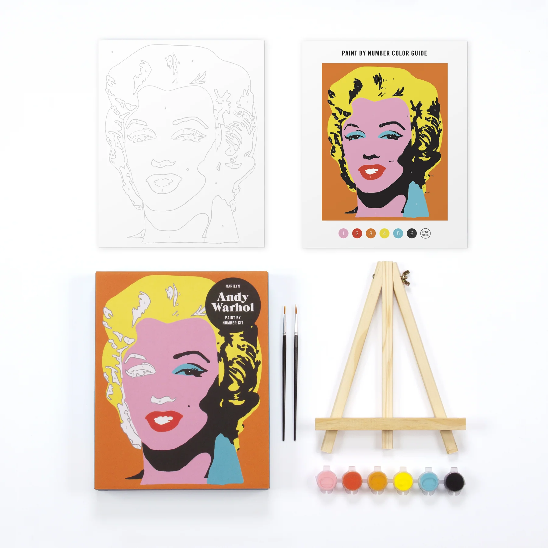 Andy Warhol Marilyn Paint By Number Kit - Image 5