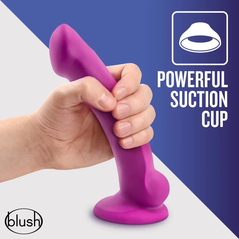 Avant Ergo Mini Violet D9 Artisan 7 Inch Thin Dildo with Suction Cup Base - Image 5