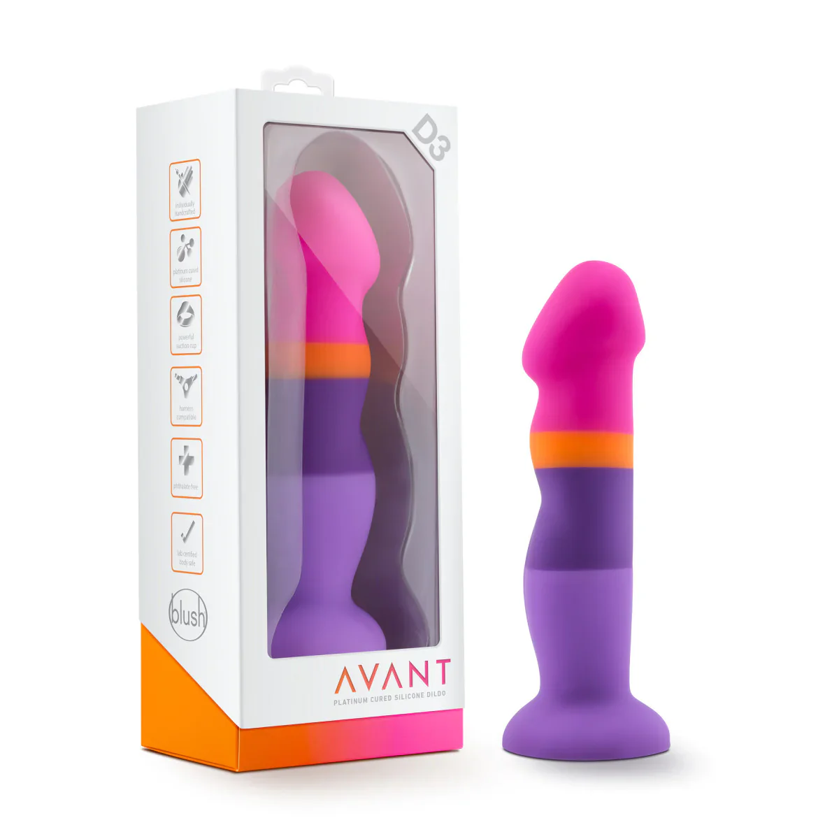 Avant Summer Fling D3: Artisan 8 Inch Curved Dildo with Suction Cup Base - Image 4