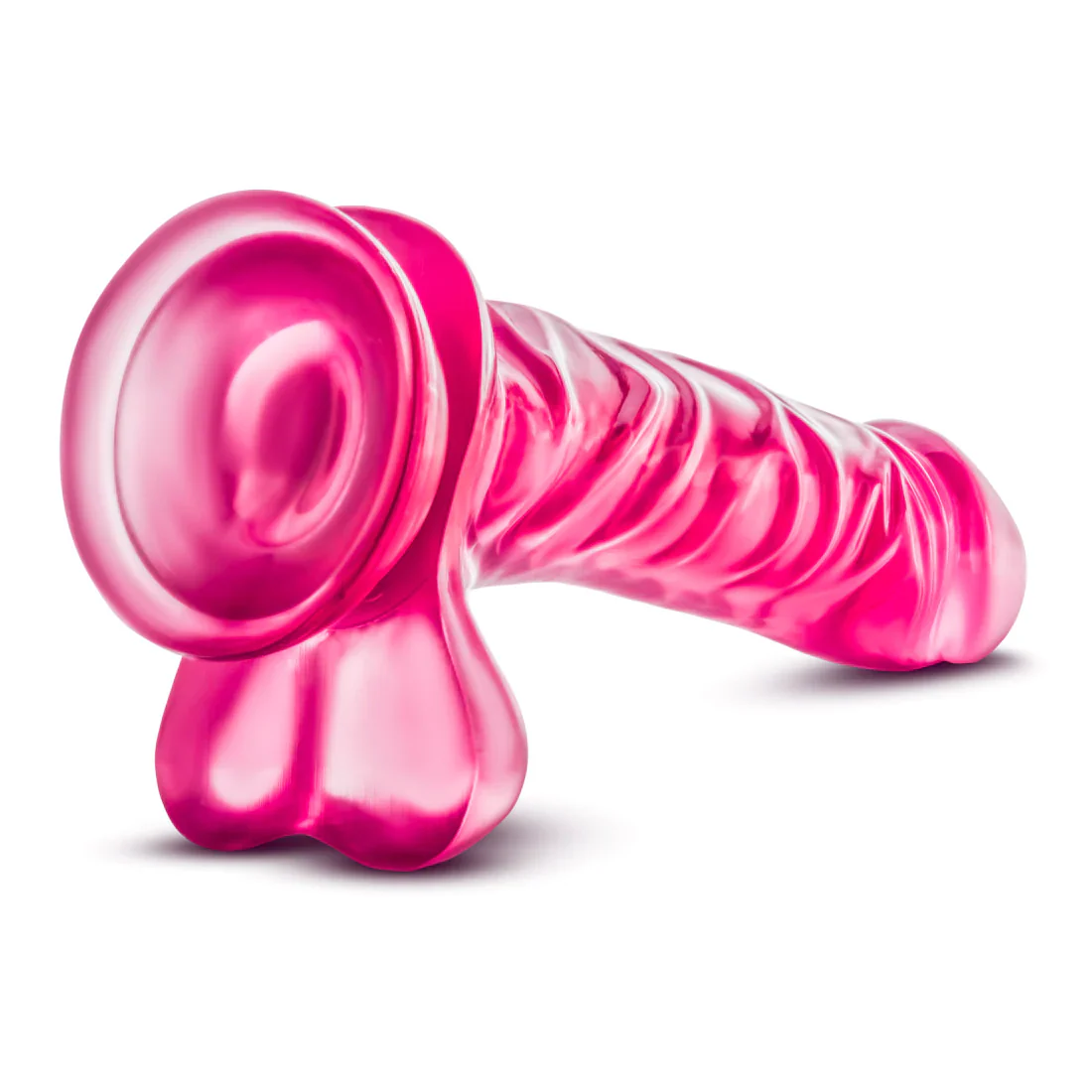 B Yours Basic 8 Realistic Pink 9-Inch Long Dildo - Image 5