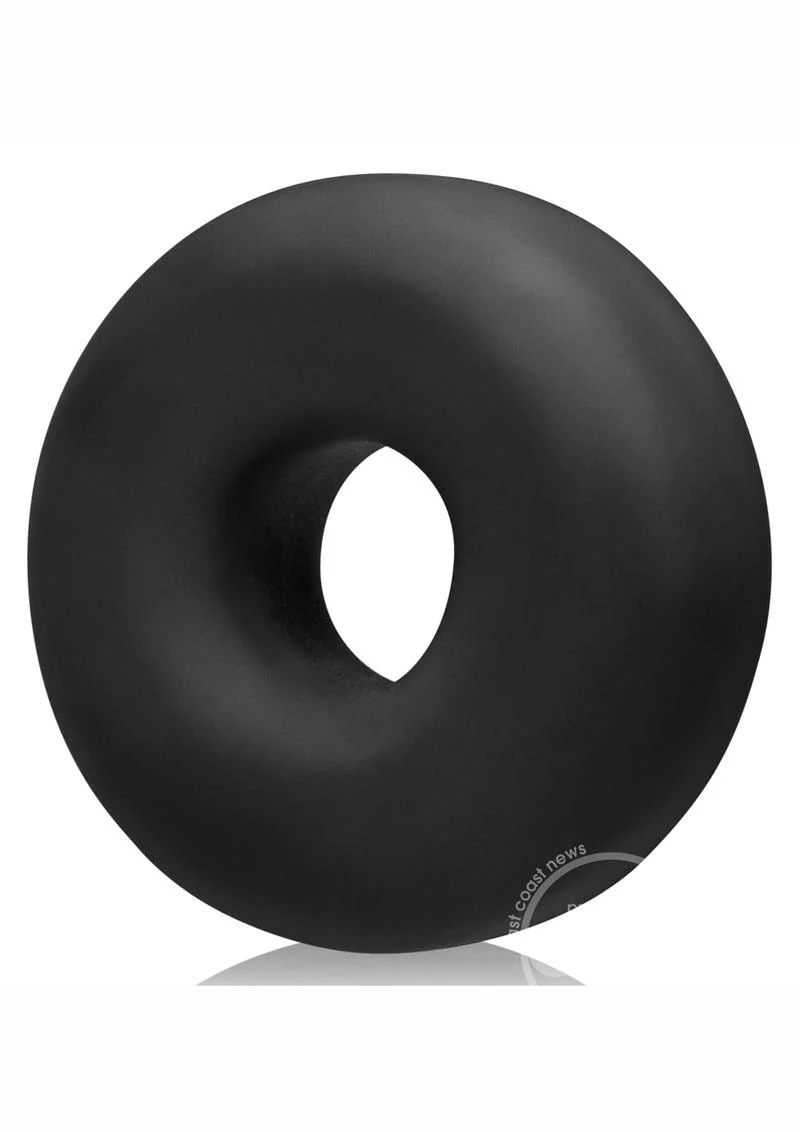 Big Ox Super Mega Stretch Cockring Silicone - Black - Image 3