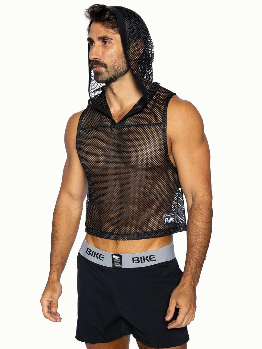 BIKE Hooded Sleeveless Practice Jersey - Black - Image 3