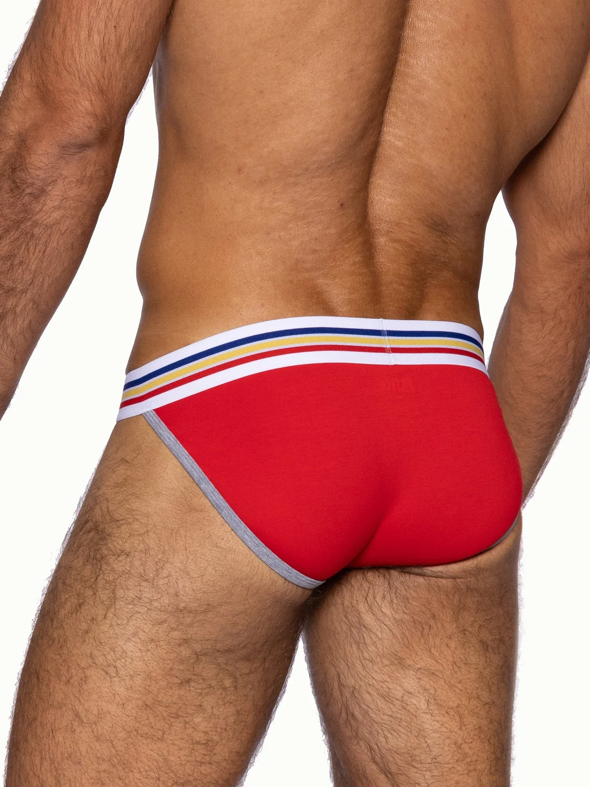 BIKE Stretch Cotton Jock Brief - Samba Red - Image 7