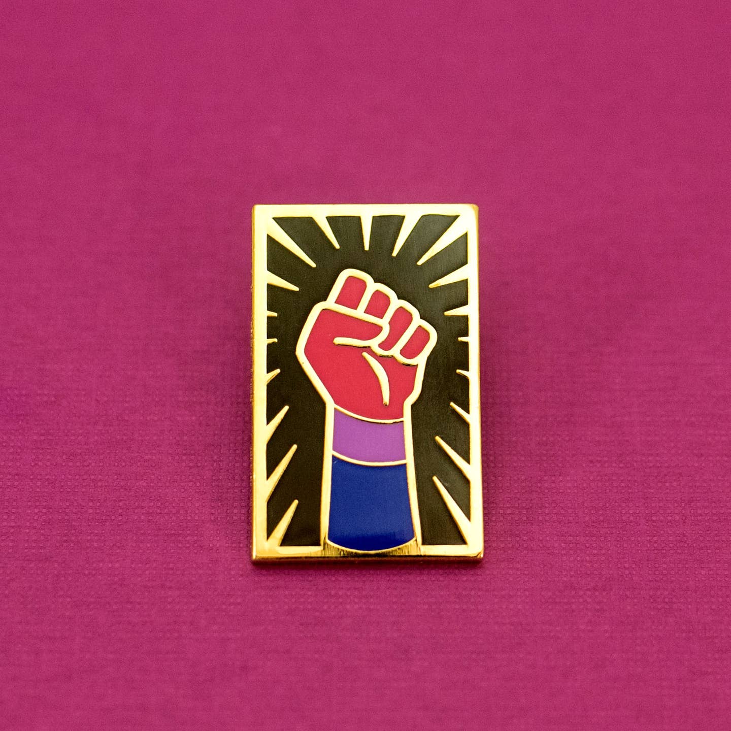 Bisexual Resist Fist Pin by Gaypin' - Image 2