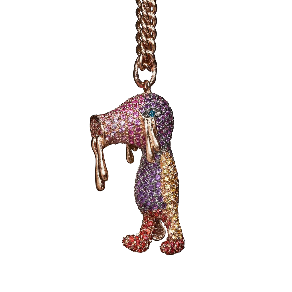 Bjarne Melgaard x Bjørg Blue Eye Revolting Pig Necklace - Image 2