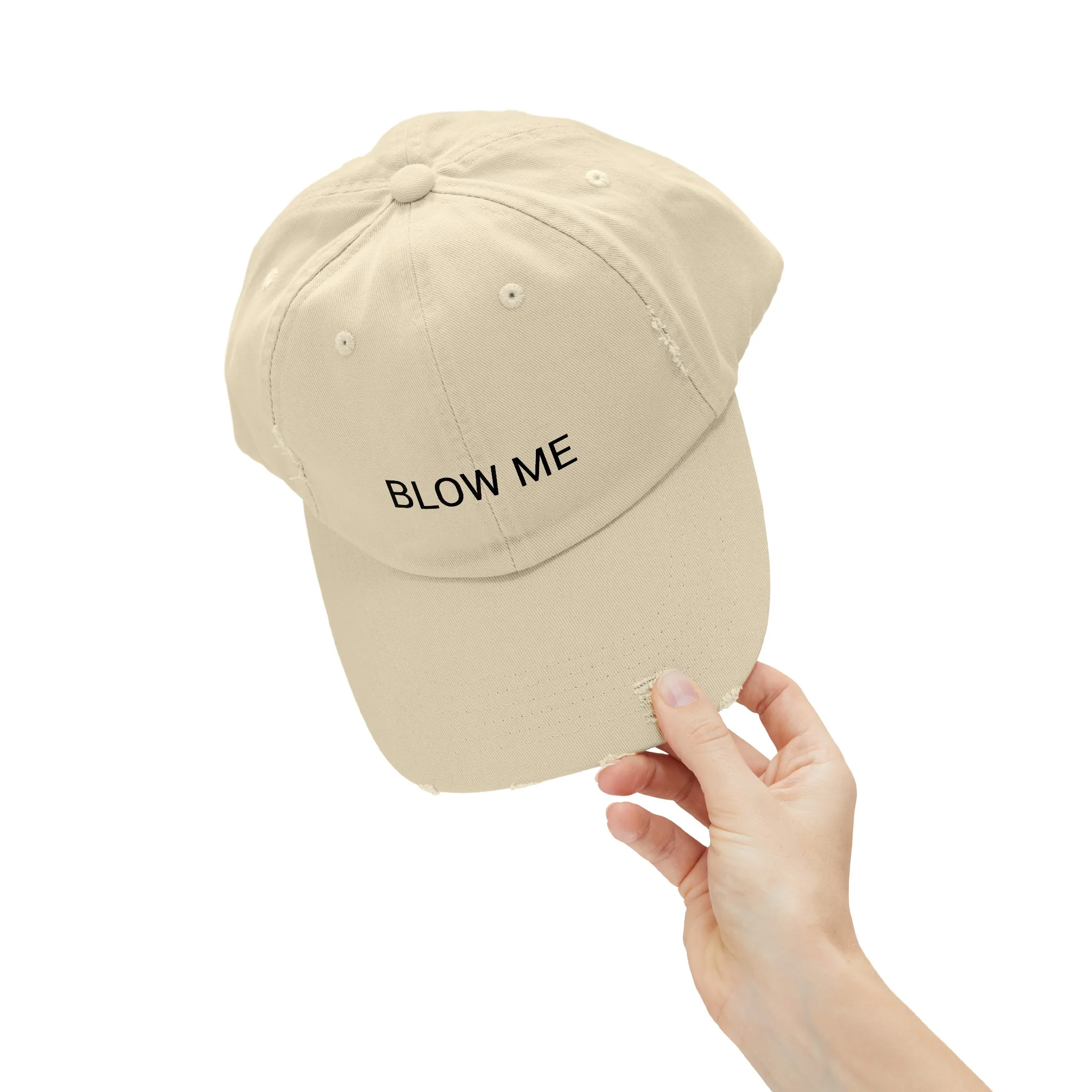 BLOW ME Distressed Cap in 6 colors - Image 12