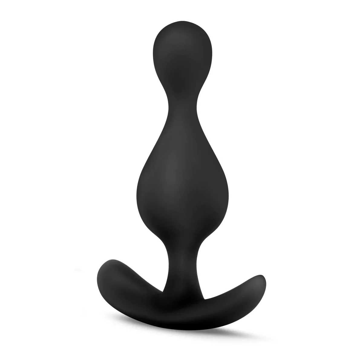 Anal Adventures Platinum Wave Black 4.5-Inch Anal Plug - Image 6