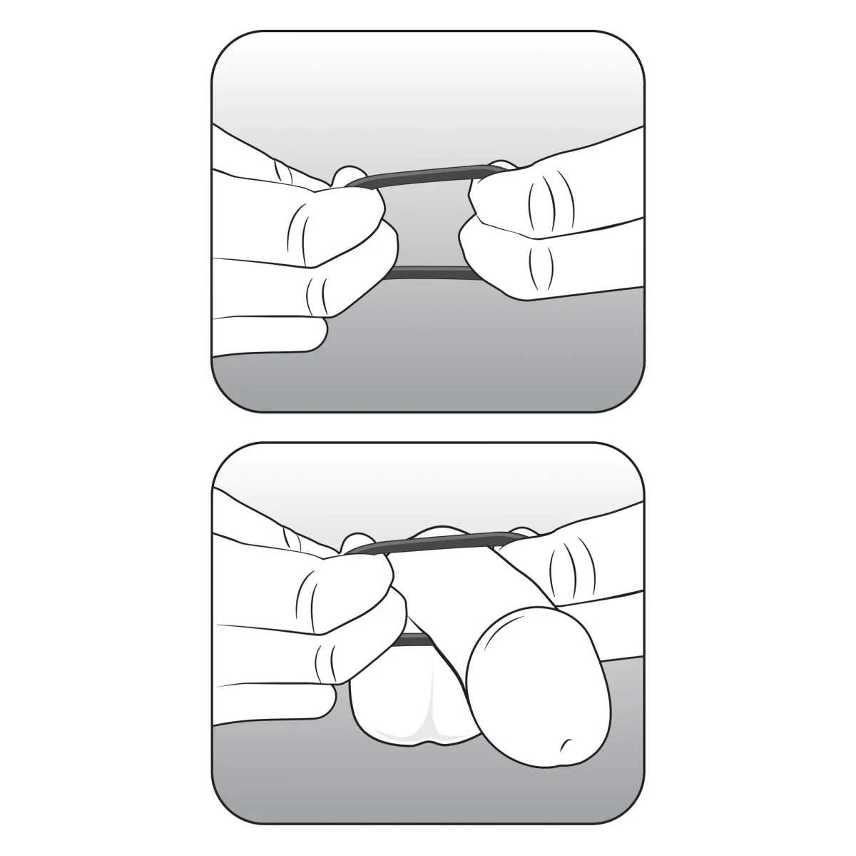 Blush Performance VS4: Black Penis Rings 3-Sizes - Image 3