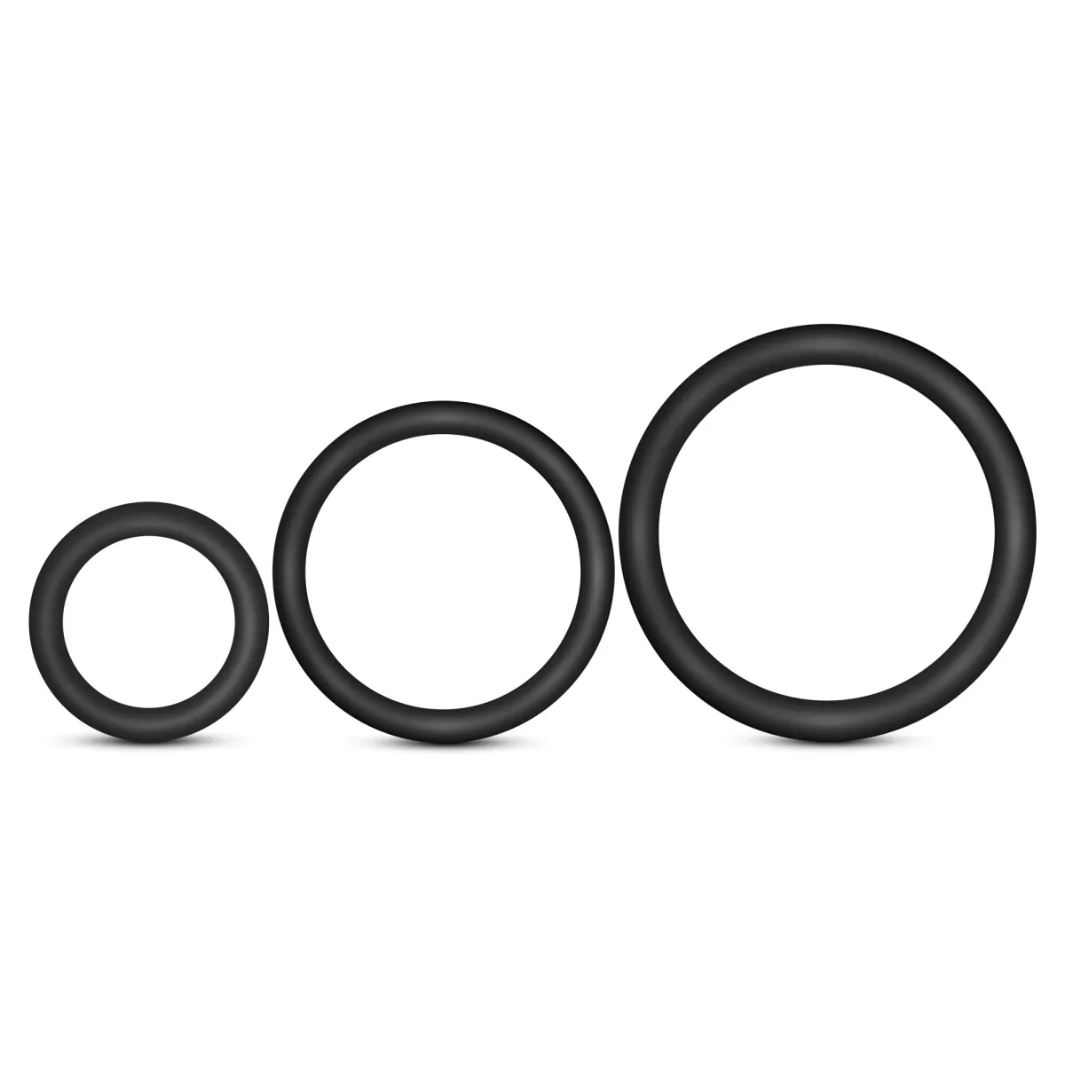 Blush Performance VS4: Black Penis Rings 3-Sizes - Image 5