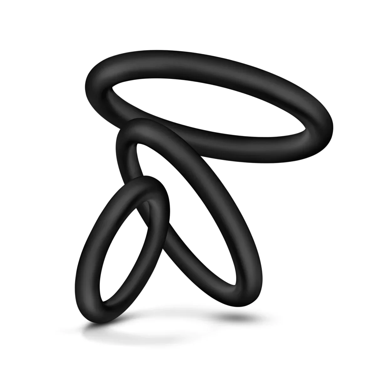 Blush Performance VS4: Black Penis Rings 3-Sizes - Image 7