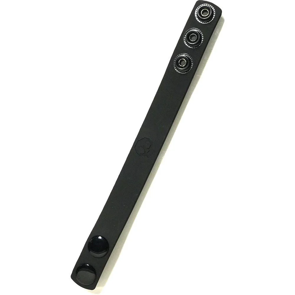 Boneyard Silicone Cock Strap Black 3 Snap Ring - Image 2