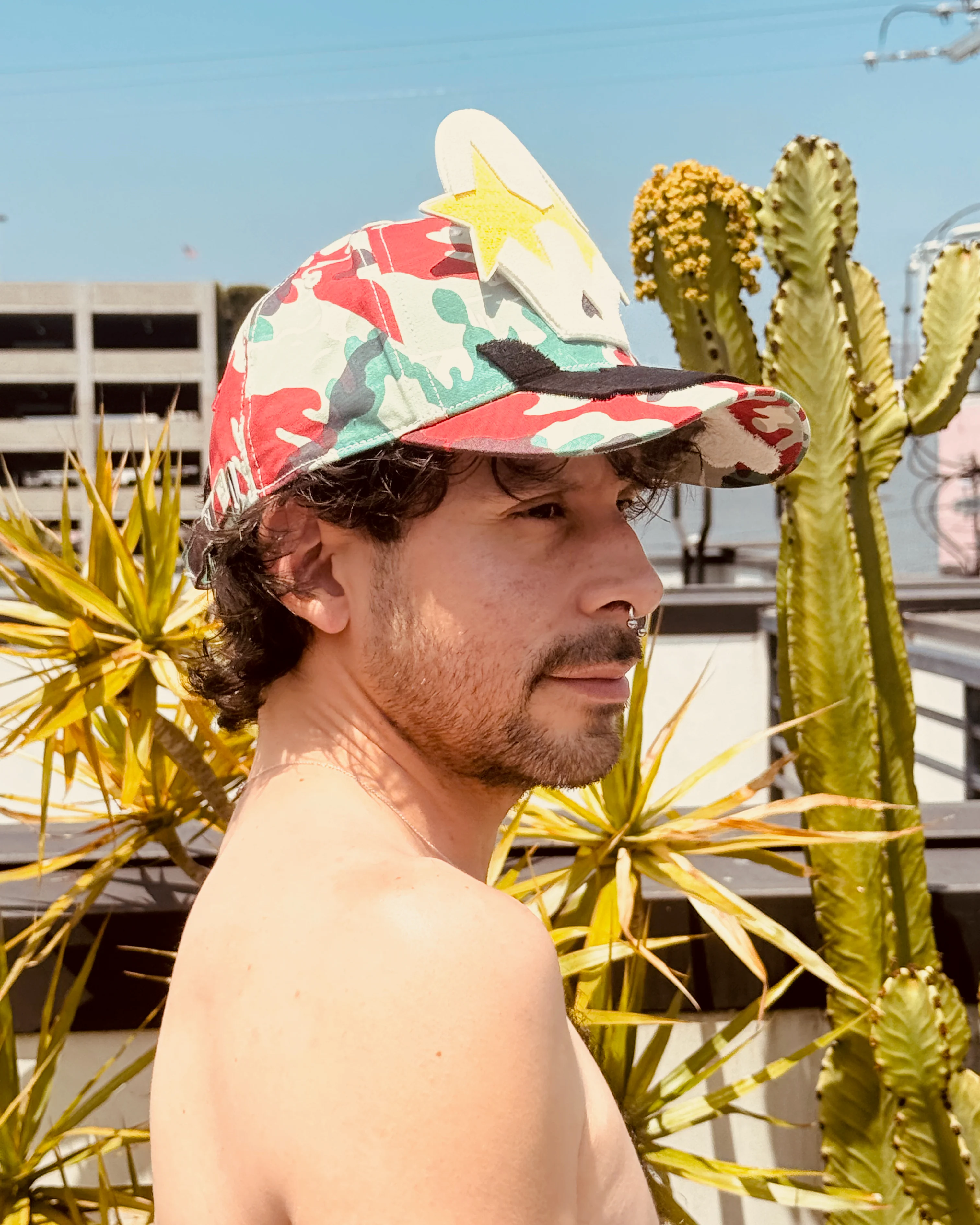 Camo Cap by Walter van Beirendonck - Light Green - Image 10