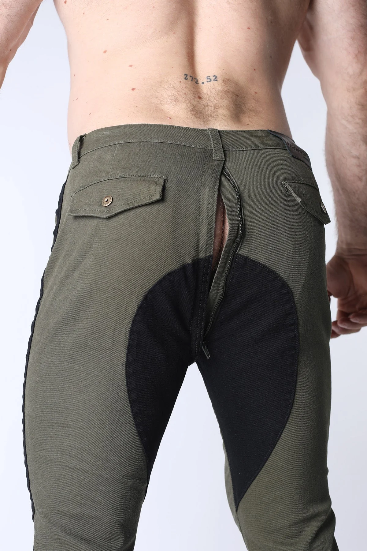 CELLBLOCK 13 Brigade Twill Saddle Zipper Pant- Army Green - Image 2