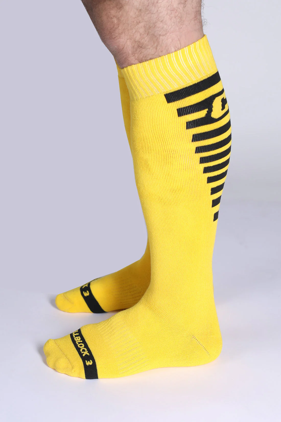 CELLBLOCK 13 Iron Grip Knee High Socks - Yellow - Image 3