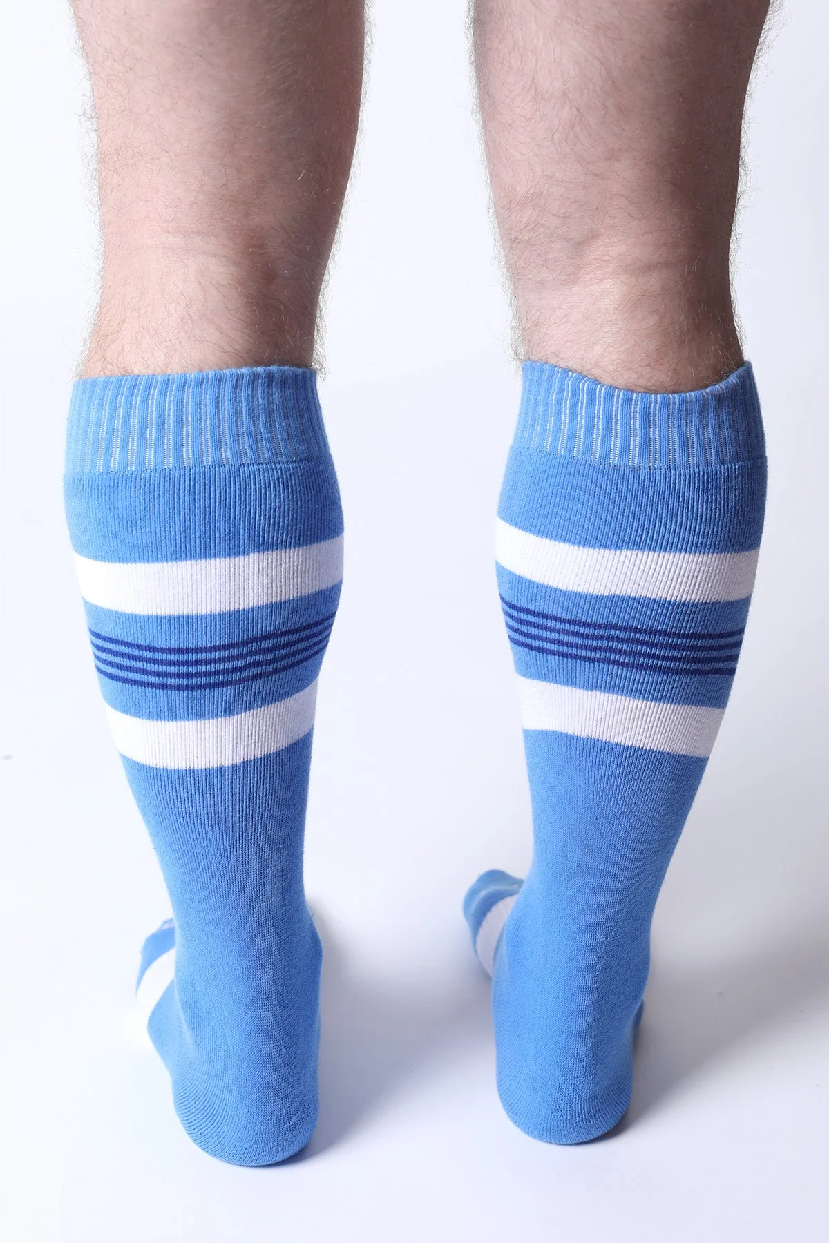 CELLBLOCK 13 Tight End Knee High Socks Light Blue - Image 3