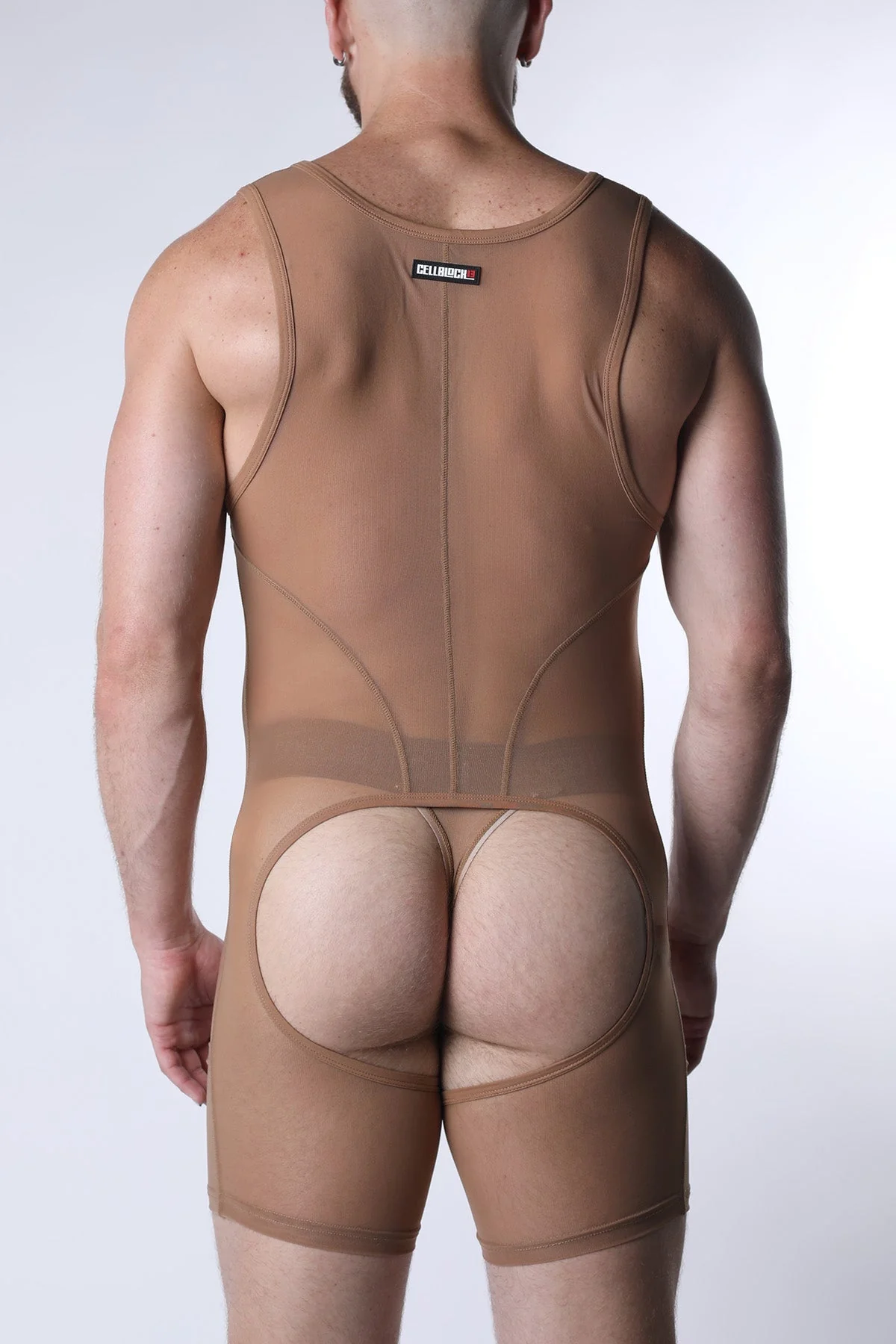 CELLBLOCK 13 Void Mesh Body Suit - Tan - Image 3