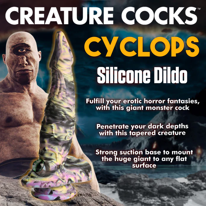 Creature Cocks Cyclopes Silicone Dildo 8.75in - Image 5