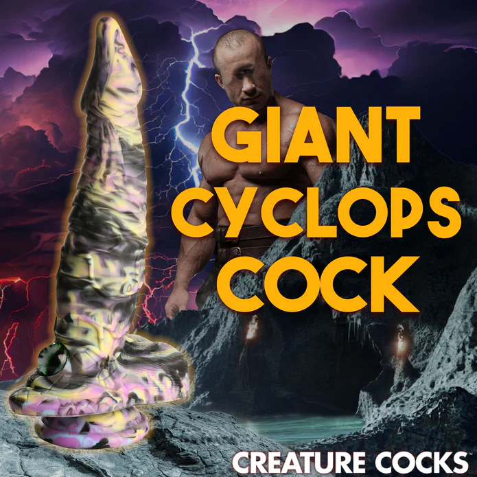 Creature Cocks Cyclopes Silicone Dildo 8.75in - Image 6