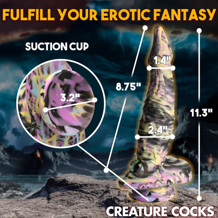 Creature Cocks Cyclopes Silicone Dildo 8.75in - Image 7