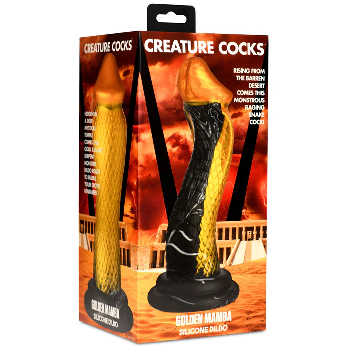 Creature Cocks Golden Mamba Silicone Dildo - Image 3