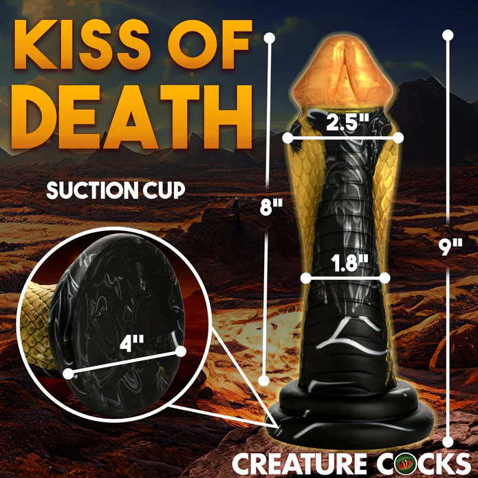 Creature Cocks Golden Mamba Silicone Dildo - Image 6