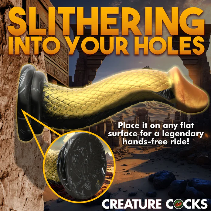 Creature Cocks Golden Mamba Silicone Dildo - Image 8