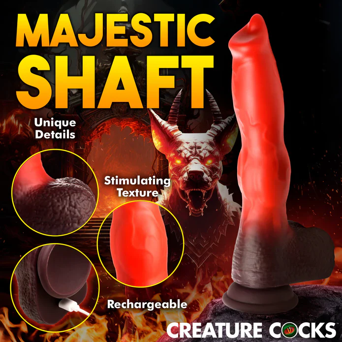 Creature Cocks Ramming Hound Thrusting & Vibrating Silicone Dildo - Image 3