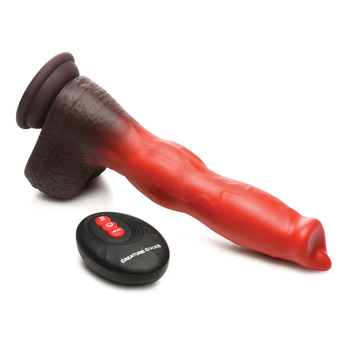 Creature Cocks Ramming Hound Thrusting & Vibrating Silicone Dildo - Image 9