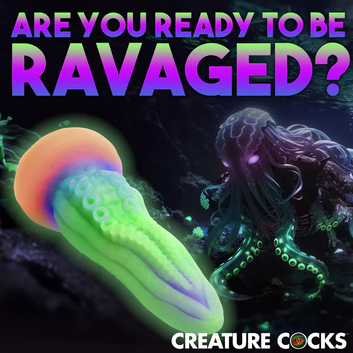 Creature Cocks Tenta-Cock Glow-In-The-Dark Silicone Dildo - Image 6