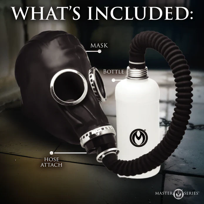 Dark Inhaler Gas Mask with Bottle - Image 5