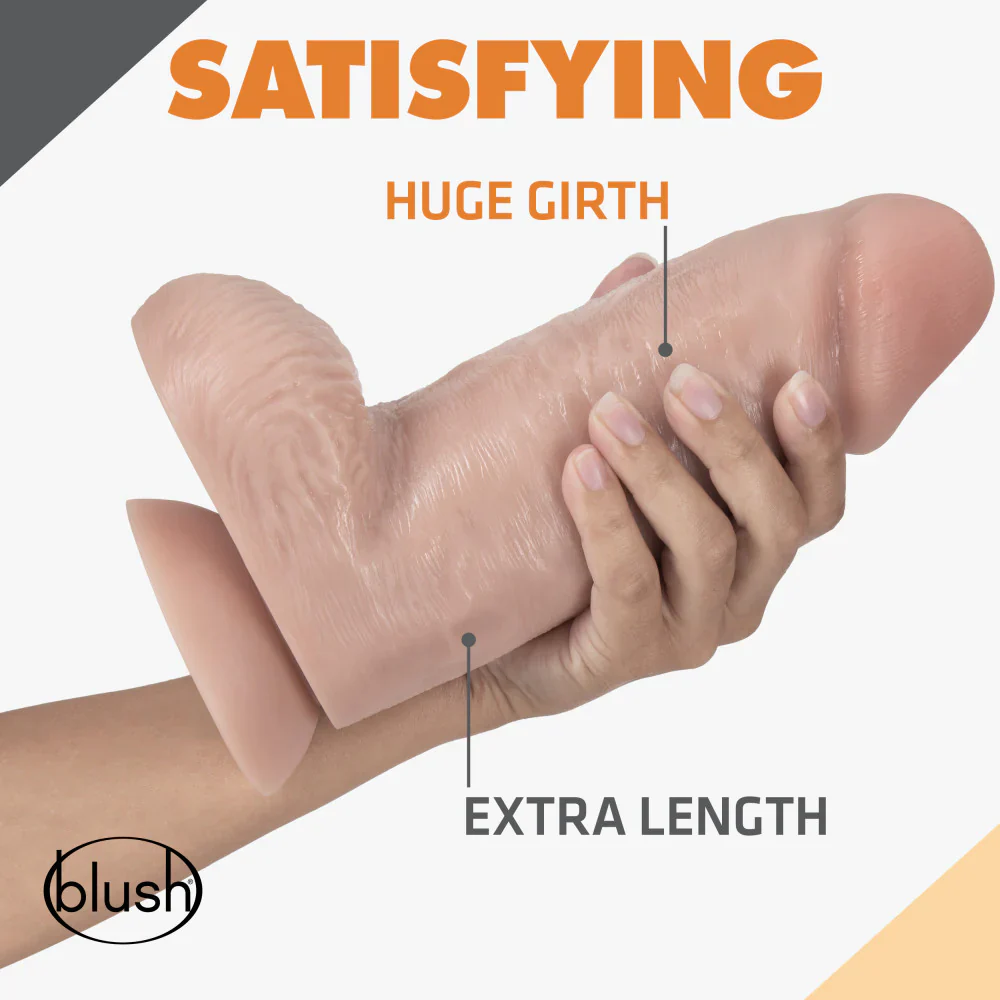 Dr. Skin Dr. Chubbs Realistic Vanilla 9.75-Inch Long Dildo - Image 3