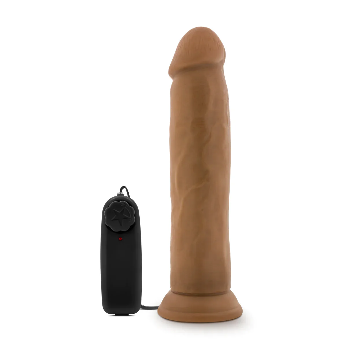 Dr. Skin Dr. Throb Realistic Mocha 9.5-Inch Vibrating Dildo - Image 5
