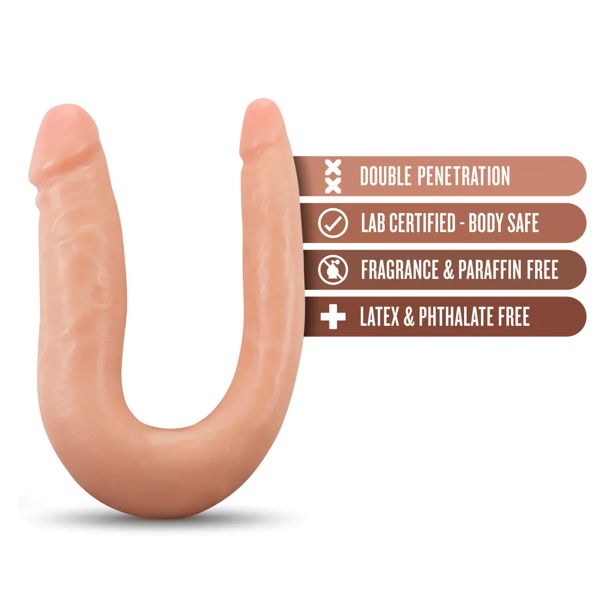 Dr. Skin Mini Double Dong Vanilla 12.5-Inch Long Double Dildo - Image 3
