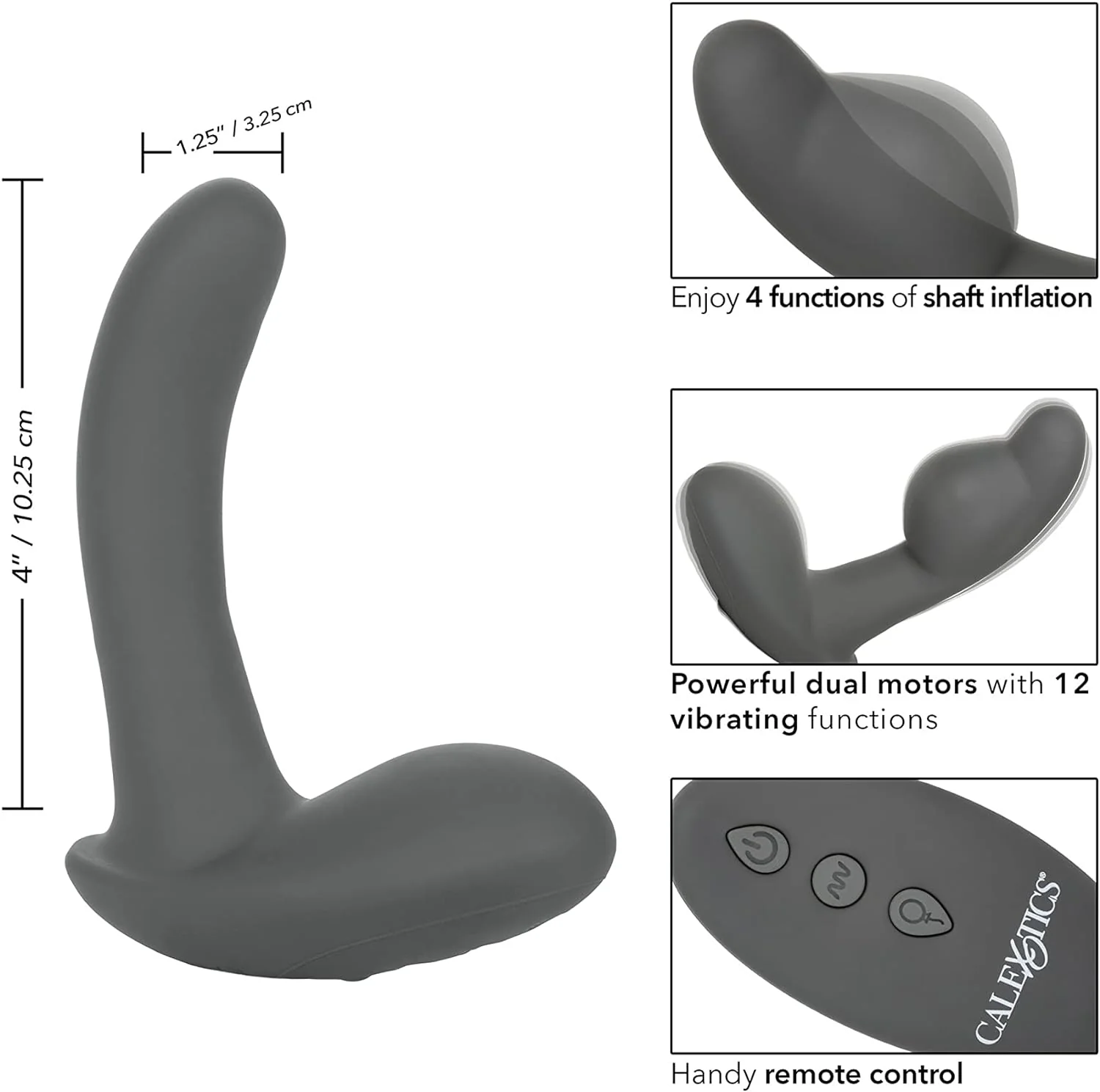 Eclipse Remote Control Inflatable Silicone Anal Probe - Image 5