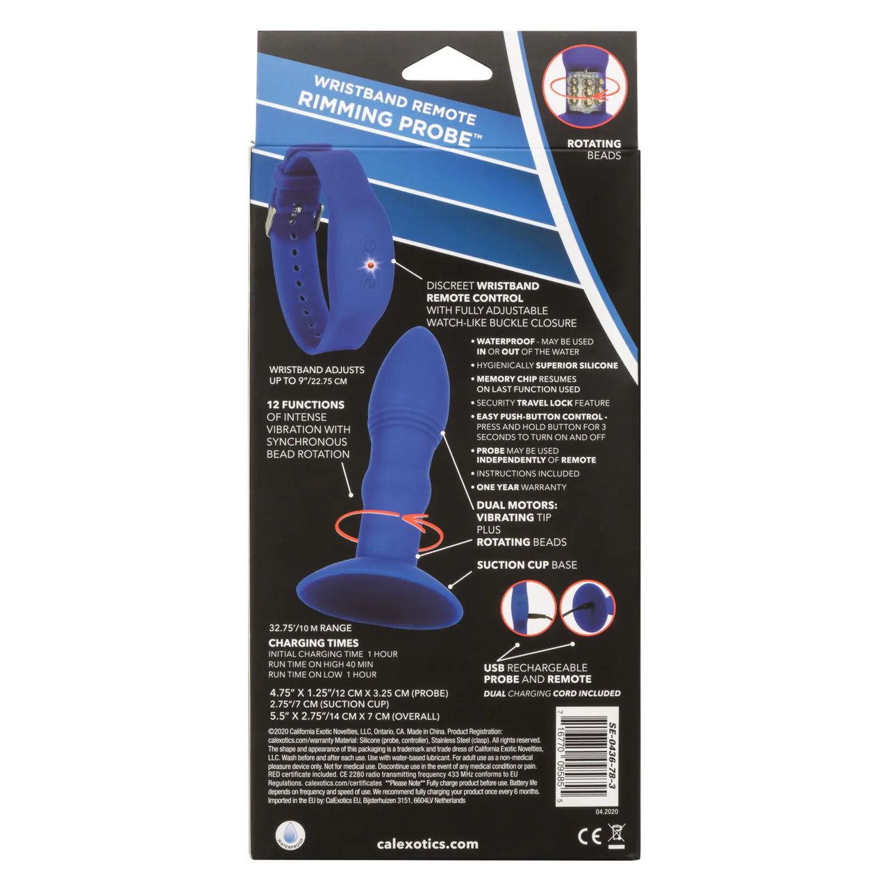 Eclipse Wristband Remote Control Silicone Rechargeable Rimming Probe - Image 4