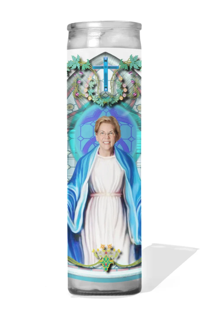 Elizabeth Warren Celebrity Prayer Candle - Image 2